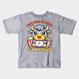 Popcorn cow with a moo Kids T-Shirt